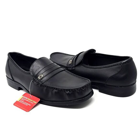 Dexter Comfort Black Memory Foam Faux Leather Formal Loafers Men's Size 9.5 - Picture 9 of 12